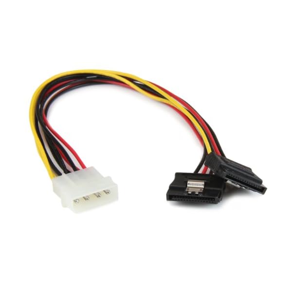 StarTech.com PYO2LP4LSATA - Adaptador Cable Divisor (Molex 4-Pines a 2 x SATA, 30 cm