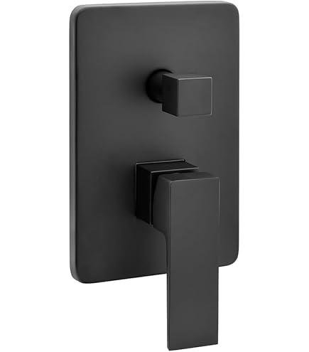 Miscelatore Doccia Ad Incasso Ava - In Ottone Nero Opaco, Con Deviatore E Cartuccia Ceramica | Design Moderno - Foto 7