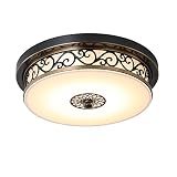 plafon retro industrial De alta calidad Hierro Cuerpo procesamiento de finos, vidrio, lámpara de pantalla, la luz uniformemente.