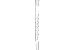 Labasics Columna de Destilación Vigreux, 24/40 200 mm Longitud de Vidrio de Borosilicato Fraccionario Columna de Destilación Columna Vigreux con Sangrías para Laboratorio