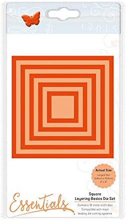 Tonic Studios Basic Layering Die-Square, Metal, Grey