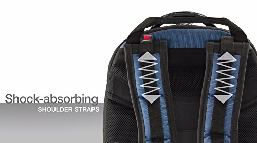 Wenger 600638 IBEX 17″ Laptop Backpack , Triple Protect compartment with iPad/Tablet / eReader Pocket in Blue {25 Litres} - 5