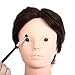 Head Doll Mannequin Training Head, CoastaCloud Make Up Head Cosmetology Hairdressing 24 inch 80% Real Hair Manikin Doll Practice Model with Clamp