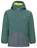 Front RV mit einfachem Flap Vaude Kinder Escape 3in1 Jacket Doppeljacke, Eucalyptus, 134/140