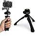 Produktbild igadgitz PT310 Kompaktes Dreibeiniges Mini-Tischstativ und Griff Stabilisator + Adaptor Halterung mit Rändelschraube & Mutter für Garmin Virb Action Cams HD, Ultra 30, X, XE - Schwarz