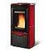 Produktbild La Nordica - Extraflame wasserführender Pelletofen Duchessa Idro Steel (12 kW) Metall Bordeaux