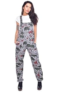 run and fly dinosaur dungarees
