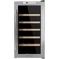 Cavist Cavist.18 Vinoteca para 18 Botellas, Acero Inoxidable, Plateado