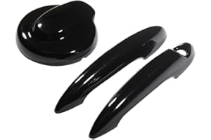 CANJPTON Auto-Außentürgriffabdeckung und Tankdeckel-Verkleidung, kompatibel mit BMW Mini Cooper S R50 R52 R53 R55 R56 R57 R58 R59 R61