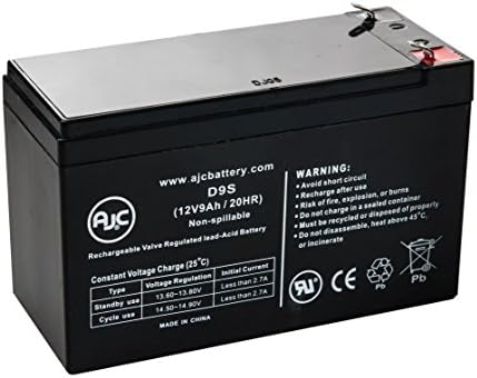 AJC Brand Replacement of Sunnyway SW1280-F2 12V 9Ah Sealed Lead Acid Battery