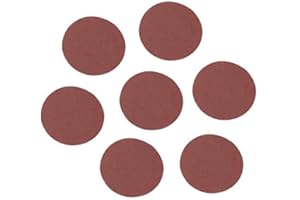 ZYYINI Tarcze szlifierskie, 60 szt. 5 cm okrągły kształt czerwone tarcze ścierne papier ścierny ziarnistość 100 240 600 800 1000 2000