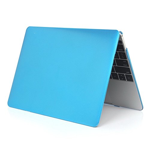 i-Buy 3in1 Kit Hard Shell Case + Keyboard Cover + Screen Protector for Apple Macbook 12 inch with Retina Display (Model A1534) – Metalescent Blue - 4