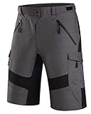 enduro mtb shorts 🚴‍♂【Mehrere Taschen】: Die Mountainbike-Shorts haben insgesamt 4 Taschen: 2 Fronttaschen und 2 Beintaschen. Tief genug für Ihr 5,5