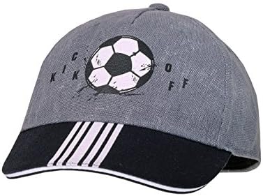 maximo Baby Boys' Kick Off Cap, Grau (Graumeliert/Schwarz 546), 49/51 cm