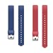 Produktbild YiYunTE Ersatz-Armband für ID115Plus HR Smartuhr, verstellbar, aus thermoplastischem Polyurethan (TPU), blau/rot