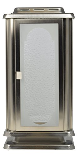 Paul Jansen Grablaterne aus Edelstahlblech matt gebürstet Höhe 23,5 cm, silber - 2