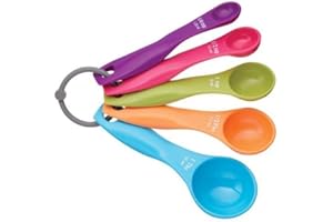 BSGP Lot de 5 cuillères à mesurer multicolores