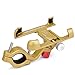 Produktbild YDZS Aluminiumnavigationshandyhalter, Motorradhandyhalter, Drehender Universalfahrradhandyhalter, Verwendbar Für iPhone X/Xr/Xs, Huawei Kamerad 20 Pro, Samsung S8 Note9,Goldhandlebar