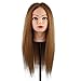 Training Head Cosmetology Hairdressing, CoastaCloud Mannequin Manikin Dolls Head 26 Inch 98% Real Hair Practice Training Hair + Table Clamp
