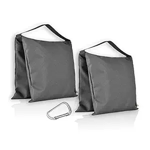 ESINGMILL Saddlebag Sand Bags for Photography Video Equipment, 2 Pack Super Heavy Duty Empty Sandbag Weight Bags for Photo Video Studio Stand, Light Stand Tripod and Jib Arm Mini Camera Crane