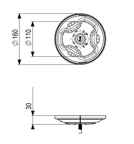 Vogel’s PUC 1011 Deckenadapter, max. 30 kg, schwarz - 5