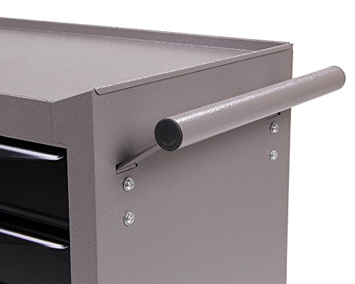 Ondis24 Werkstattwagen Werkzeugwagen abschließbar mit 5 Schubladen mit Lenkrollen unbestückt - 4