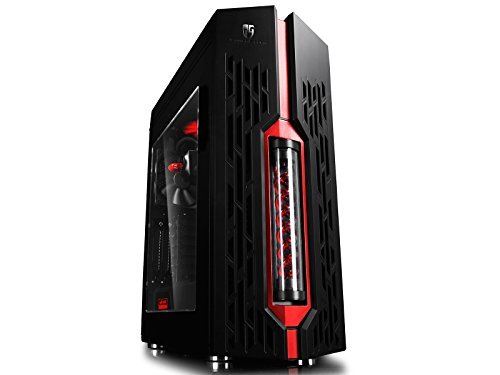 DEEPCOOL GENOME ROG Certified Edition ATX Chasis Mid Tower Case With Side Window 360 Radiator Liquid System Pre-installed, 2-year Warranty