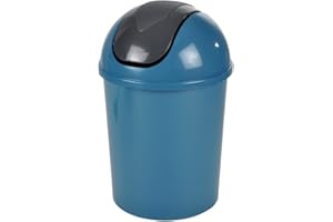 1001KDO POUR LA MAISON Poubelle Flic flac Bleu Paon 31 cm