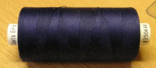 Coats Epic Nähfaden dunkel blau 1000 m - Rollen Allesnäher Stärke 120 (0,003 Euro/m)