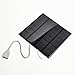 Produktbild Solar Ladegerät, 6 V 3 W 580–600 mA Solar Panel USB Solar Akku Ladegerät USB Fan externer Akku Pack für iPhone, iPad, MP3 MP4 PDA