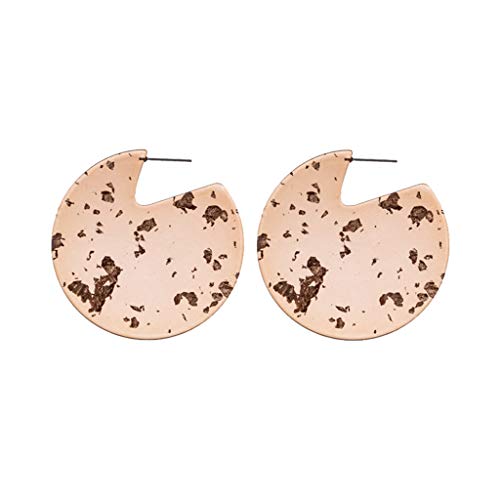 Preisvergleich Produktbild UINGKID Damen Ohrringe Mode Ohrstecker Persönlichkeit Kreative Acetat Platte Geometrie Halbring Schmuck