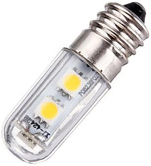 1W E14 Led Mini Bulb 7 SMD 5050 60Lm Warm/Cool White 220V 240V for Refrigerator Fridge Freezer (1 Piece) , warm white