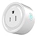 Produktbild LiChiLan Smart WiFi-Steckdose, 10 A, 1200 W, runde Form, WiFi-Mini-Stecker, APP Fernbedienung, Timer Smart Socket