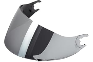 GENERISCH Generico Visor Compatible with Shark Spartan - Skwal - Skwal 2 - D Skwal (Not Spartan GT) (Silver)