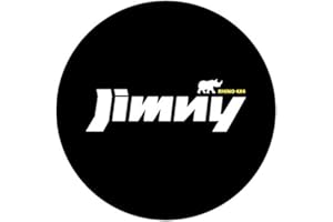 BFRDGE Spare Tire Cover, for Suzuki Jimny 2018-2023 2024 Black car Spare Wheel Covers, PVC Waterproof Dustproof Protection,A Black-15IN