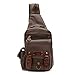 Produktbild Yiwuhu Leichte kleine Brustrucksack-Schultertasche Messen Brusttasche Herren Canvas Bag Intimate Cross-Body Bag Reisetasche Multifunktionsrucksack für Erwachsene/Kinder