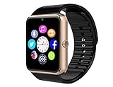 11TT Smart Watch Bluetooth Smartwatch YG8 Plus Teléfono de reloj de pantalla táctil para Android Samsung HTC Sony LG HUAWEI ZTE OPPO XIAOMI y Smartphones iPhone (Dorado)