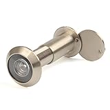 QLOUNI Porte Peephole Acier Inoxydable Epaisseur 35-55mm (∅16mm) avec vision HD de 200 Degrees Home Security