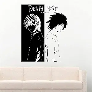 Gadgets Wrap 2018 Wall Stickers Anime Vinyl Wall Decal Death Note L and Kira Manga Hentai Stickers Mural Art Home Decor Quote Boy Room D820