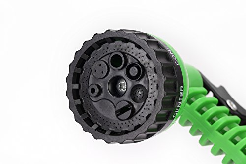 Flexibler Gartenschlauch Latex Knickfest Wasserschlauch mit Sprühpistole/Brause – Länge 7 bis ca. 22,5 m oder 10 m bis ca. 30 m, dehnbar – kein „Schlauchsalat“ Farbe Frei Wählbar (22,5 Meter, Grün) - 5