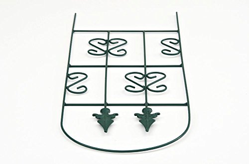 CLP massives Pflanzen Rankgitter ANDRIA aus Metall, Größe: 90 x 30 cm, Stabstärke 0,5 – 1 cm grün - 2
