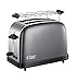 Produktbild Russell Hobbs 23332-56 Toaster Colours Plus+ Storm Grey, Schnell-Toast-Technologie, Brötchenaufsatz, 1670 Watt, grau