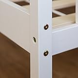 Homestyle4u Jugendbett Einzelbett Kinderbett Bettgestell 90×200 weiß Tagesbett Holzbett - 5