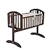 Obaby Sophie Swinging Crib - Walnut