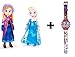 Produktbild Frozen - Plüsch Prinzessinnen Elsa & Anna 40cm Qualität super soft + Digitaluhr