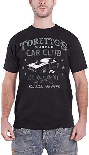 Fast &amp; Furious T Shirt Torettos Muscle Car Club Official Mens Black S
