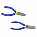 Produktbild Montstar 2 Stück Mini Zangen Set | Schmuckhersteller | Uhr Maker Plier 4.5 "(112 mm) - Mini Kombi Zange & Mini Flach Nase Zange mit zwei Farbe weichen Pvc gepolstert Griffe
