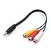 Produktbild Interesting® Mini 3.5mm AV-Stecker auf 3RCA Buchse M / F Audio-Video-Kabel Stereo-Buchse Adapterkabel