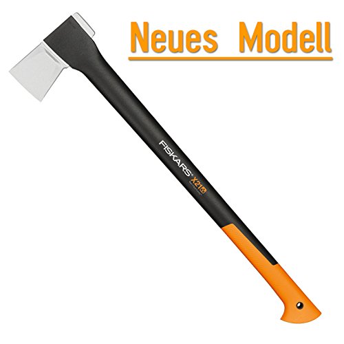 FISKARS© Set Spaltaxt X21 – L + Universalaxt X7 – XS + Xsharp Axt- und Messerschärfer + Handschuhe - 2