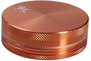 BLACK LEAF PatchouliWorld - Smerigliatrice per foglie nere H17 mm, diametro 55 mm, colore: Arancione con taglio diamantato